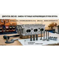 Направляющая втулка впускная ЗМЗ 402 (чугун)