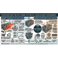 ЗМЗ 405 на ГАЗель Бизнес: Ресурс комплекта втулок в режиме такси/доставки