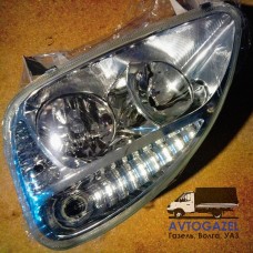 Стеклянные фары Газель