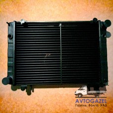 Медный 2-х рядный радиатор Газель